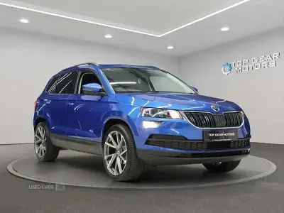 Gebraucht Skoda Karoq SE Drive 115 PS (84 kW) 2021 Blau SUV
