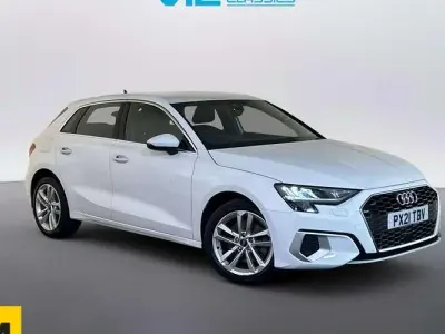 Used Audi A3 Sportback Sport 110 HP (80 kW) 2021 White Hatchback