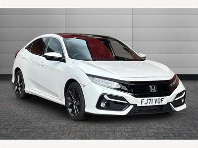 Used Honda Civic EX 126 HP (92 kW) 2021 Platinum white Hatchback