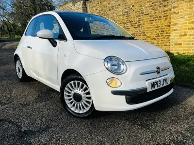 Used Fiat 500 Lounge 69 HP (50 kW) 2013 White Hatchback