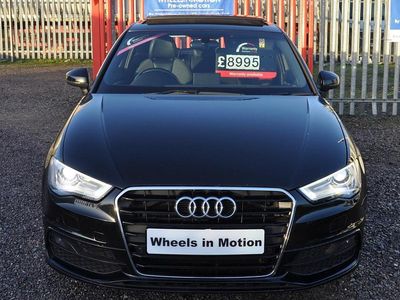 Used Audi A3 S-Line 150 HP (110 kW) 2015 Black Hatchback