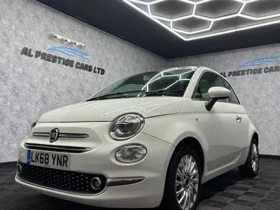 Used Fiat 500 Lounge 69 HP (50 kW) 2018 White Hatchback