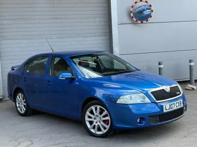 Used Skoda Octavia vRS 150 HP (110 kW) 2007 Blue Hatchback