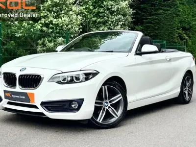 Used BMW 218 Sport Line 136 HP (100 kW) 2017 White Cabriolet