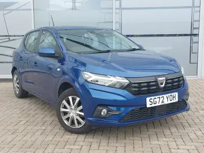 Begagnad Dacia Sandero Comfort 91 HK (66 kW) 2022 Blå Halvkombi