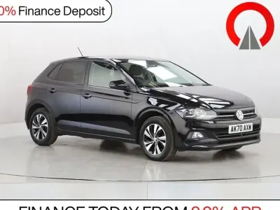 Used VW Polo Match 95 HP (69 kW) 2020 Black Hatchback