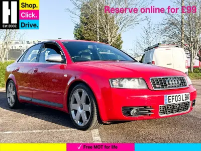 Used Audi S4 344 HP (253 kW) 2003 Red Sedan