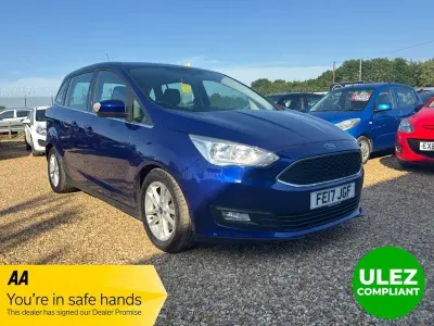 Used Ford Grand C-Max Zetec 120 HP (88 kW) 2017 Blue MPV