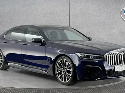 Used BMW 740L M Sport 335 HP (246 kW) 2021 Blue Sedan