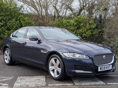Blue Used 2018 Jaguar XF Portfolio Sedan | £11,795 (Fair price)