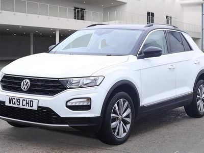 Pure white Used 2019 VW T-Roc Design SUV | £12,675 (Fair price)