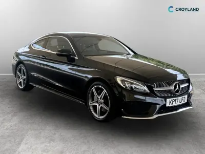 Used Mercedes C220 AMG line 170 HP (125 kW) 2017 Black Coupe