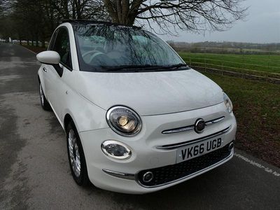 White Used 2016 Fiat 500 Lounge Hatchback | £4,290 (A bit pricey)