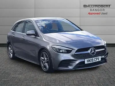 Used Mercedes B200 AMG line 163 HP (119 kW) 2019 Grey Hatchback