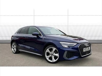 Used Audi A3 S-Line 110 HP (80 kW) 2023 Blue Sedan