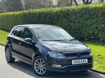 Used VW Polo Design 75 HP (55 kW) 2015 Black Hatchback