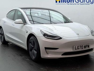 Used Tesla Model 3 Standard Range 239 kW (325 HP) 2020 White Sedan