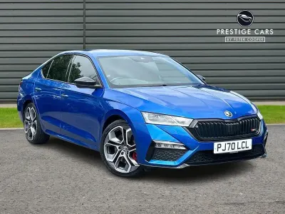 Used Skoda Octavia vRS 245 HP (180 kW) 2021 Blue Hatchback