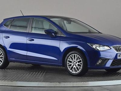 Used Seat Ibiza Design 95 HP (69 kW) 2017 Blue Hatchback