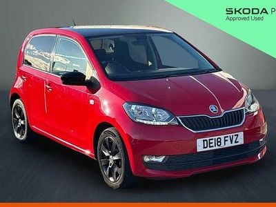 Used Skoda Citigo Colour Edition 60 HP (44 kW) 2018 Tornado red Hatchback