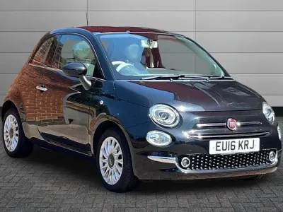 Used Fiat 500 Lounge 69 HP (50 kW) 2016 Black Hatchback