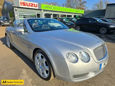 Used Bentley Continental GT Convertible 550 HP (404 kW) 2007 Silver Cabriolet