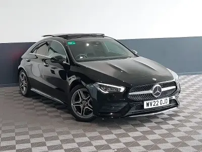 Used Mercedes CLA180 AMG Line Premium Plus 136 HP (100 kW) 2022 Black Coupe