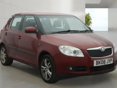 Used Skoda Fabia 105 HP (77 kW) 2008 Red Hatchback