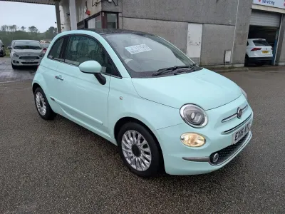 Used Fiat 500 Lounge 69 HP (50 kW) 2016 Green Hatchback
