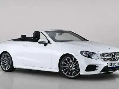 Used Mercedes E220 AMG line 194 HP (142 kW) 2019 White Cabriolet