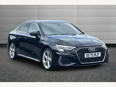 Used Audi A3 S-Line 150 HP (110 kW) 2020 Black Sedan