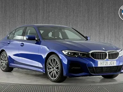 Used BMW 330e M Sport 288 HP (211 kW) 2021 Blue Sedan