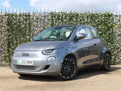 Occasion Fiat 500e La Prima 86 kW (118 ch) 2022 Gris Cabriolet
