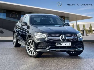 Begagnad Mercedes GLC300 AMG Line Premium 2023 Svart Sportkupé