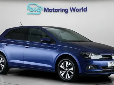 Used VW Polo Match 95 HP (69 kW) 2021 Blue Hatchback