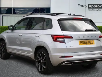 Used Skoda Karoq SportLine 190 HP (139 kW) 2019 Silver SUV