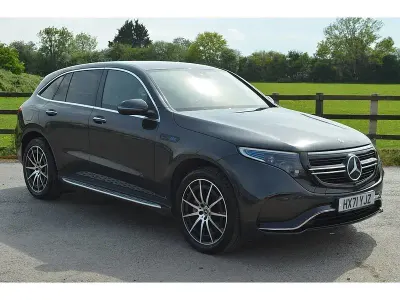 Usado Mercedes EQC400 AMG line 300 kW (408 CV) 2021 Gris SUV