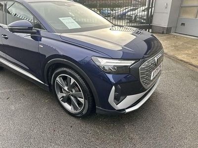 Used Audi Q4 e-tron S-Line 150 kW (204 HP) 2021 Blue SUV