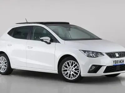 Used Seat Ibiza Design 95 HP (69 kW) 2017 White Hatchback