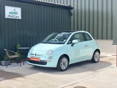 Used Fiat 500 Lounge 69 HP (50 kW) 2015 Green Hatchback