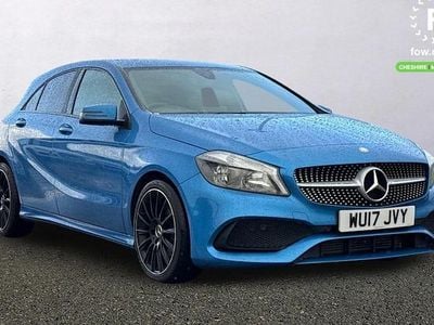 Used Mercedes A200 AMG line 136 HP (100 kW) 2017 Blue Hatchback
