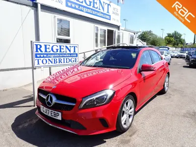 Used Mercedes A180 Premium Plus 2017 Red Hatchback