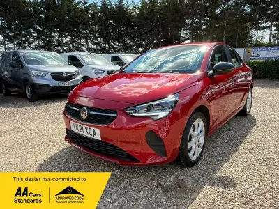 Used Vauxhall Corsa 75 HP (55 kW) 2021 Red Hatchback
