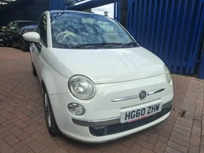 Used Fiat 500 Lounge 69 HP (50 kW) 2011 White Hatchback