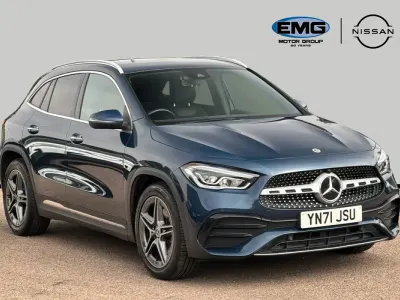 Used Mercedes GLA200 AMG Line Premium 150 HP (110 kW) 2021 Blue SUV