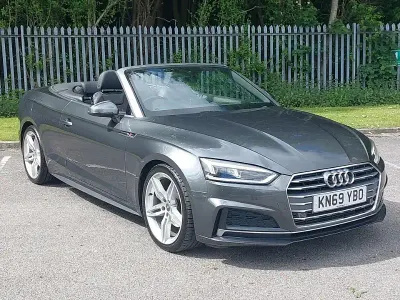 Usado Audi A5 Cabriolet S-Line 190 HP (139 kW) 2019 Cinzento Cabrios