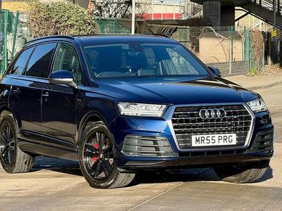 Blue Used 2018 Audi Q7 S-Line SUV | £22,500 (Good price)