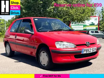 Used Peugeot 106 90 HP (66 kW) 1997 Red Hatchback