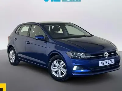 Used VW Polo Edition 95 HP (69 kW) 2019 Blue Hatchback