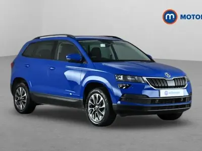 Używany Skoda Karoq SE Drive 150 KM (110 kW) 2021 Niebieski SUV
